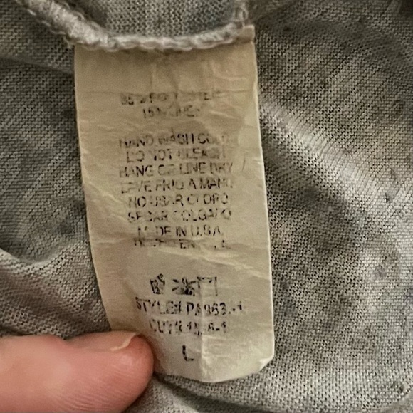 Miss Royal T French Mustache Tank Top in Heathered Gray - Picture 5 of 5